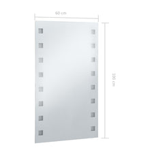 Laden Sie das Bild in den Galerie-Viewer, Specchio da Parete a LED per Bagno 60x100 cm