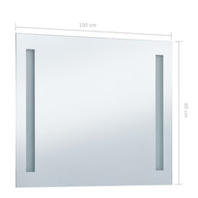 Laden Sie das Bild in den Galerie-Viewer, Specchio da Parete a LED per Bagno 100x60 cm