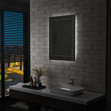 Laden Sie das Bild in den Galerie-Viewer, Specchio da Parete a LED per Bagno 60x80 cm