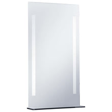 Laden Sie das Bild in den Galerie-Viewer, Specchio da Parete a LED per Bagno con Ripiano 60x100 cm