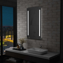 Laden Sie das Bild in den Galerie-Viewer, Specchio da Parete a LED per Bagno con Ripiano 60x100 cm