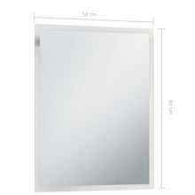 Laden Sie das Bild in den Galerie-Viewer, Specchio da Parete a LED per Bagno 50x60 cm