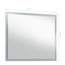 Indlæs billede til gallerivisning Specchio da Parete a LED per Bagno 60x50 cm