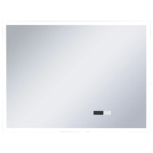 Laden Sie das Bild in den Galerie-Viewer, Specchio LED Bagno con Sensore Tattile e Schermo Orario 80x60cm