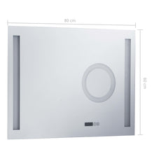 Laden Sie das Bild in den Galerie-Viewer, Specchio LED da Bagno con Sensore Tattile 80x60 cm