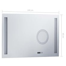 Laden Sie das Bild in den Galerie-Viewer, Specchio LED da Bagno con Sensore Tattile 100x60 cm