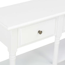 Load image into Gallery viewer, Tavolo Consolle Bianco 120x30x76 cm in MDF