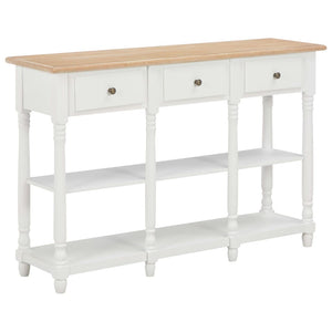 Mobiletto Consolle Bianco 120x30x76 cm in MDF