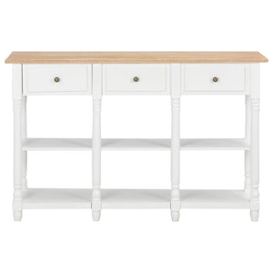 Mobiletto Consolle Bianco 120x30x76 cm in MDF