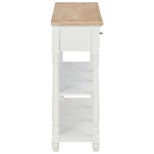 Mobiletto Consolle Bianco 120x30x76 cm in MDF