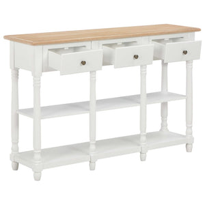 Mobiletto Consolle Bianco 120x30x76 cm in MDF