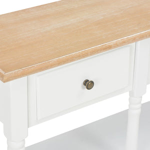 Mobiletto Consolle Bianco 120x30x76 cm in MDF