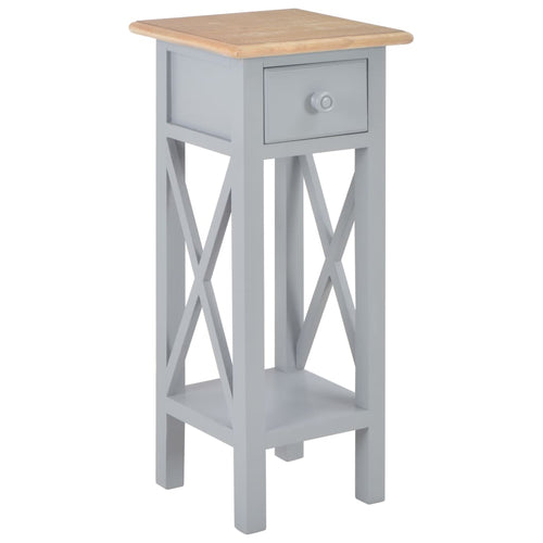 Mobiletto Grigio 27x27x65,5 cm in Legno
