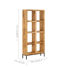 Load image into Gallery viewer, Libreria 80x25x175 cm in Legno Massello di Mango