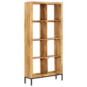 Libreria 80x25x175 cm in Legno Massello di Mango