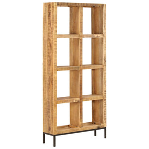Libreria 80x25x175 cm in Legno Massello di Mango