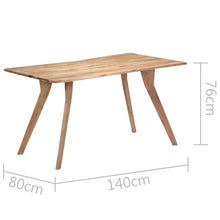 Load image into Gallery viewer, Tavolo da Pranzo 140x80x76 cm in Legno Massello di Acacia