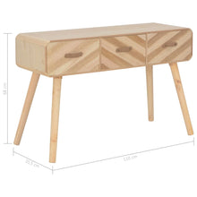 Laden Sie das Bild in den Galerie-Viewer, Tavolo Consolle 100x35x68 cm in Legno Massello