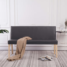 Load image into Gallery viewer, Divanetto 139,5 cm Grigia in Similpelle