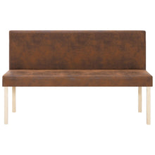 Load image into Gallery viewer, Divanetto 139,5 cm Marrone in Pelle Scamosciata Artificiale