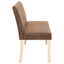 Load image into Gallery viewer, Divanetto 139,5 cm Marrone in Pelle Scamosciata Artificiale