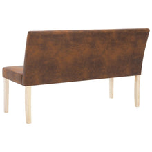 Load image into Gallery viewer, Divanetto 139,5 cm Marrone in Pelle Scamosciata Artificiale