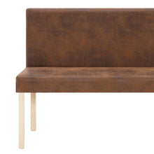 Load image into Gallery viewer, Divanetto 139,5 cm Marrone in Pelle Scamosciata Artificiale