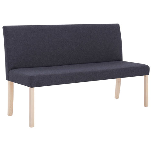 Divanetto 139,5 cm Grigio Scuro in Poliestere
