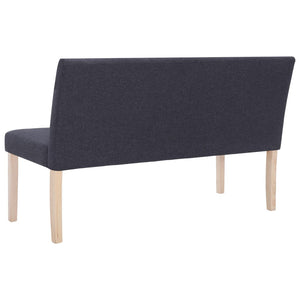 Divanetto 139,5 cm Grigio Scuro in Poliestere