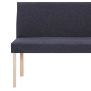 Divanetto 139,5 cm Grigio Scuro in Poliestere