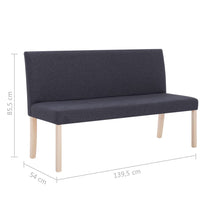 Load image into Gallery viewer, Divanetto 139,5 cm Grigio Scuro in Poliestere