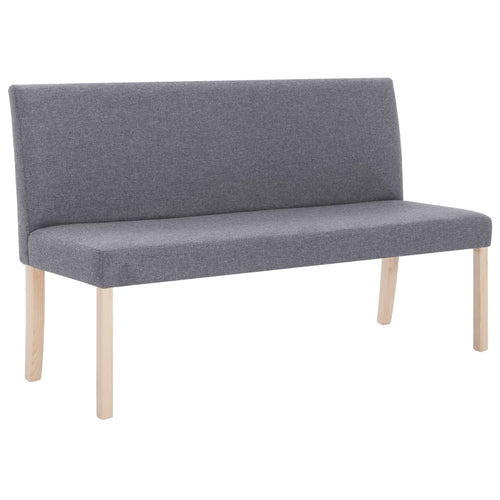 Divanetto 139,5 cm Grigio Chiaro in Poliestere
