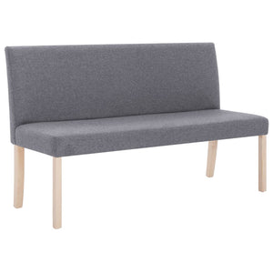 Divanetto 139,5 cm Grigio Chiaro in Poliestere