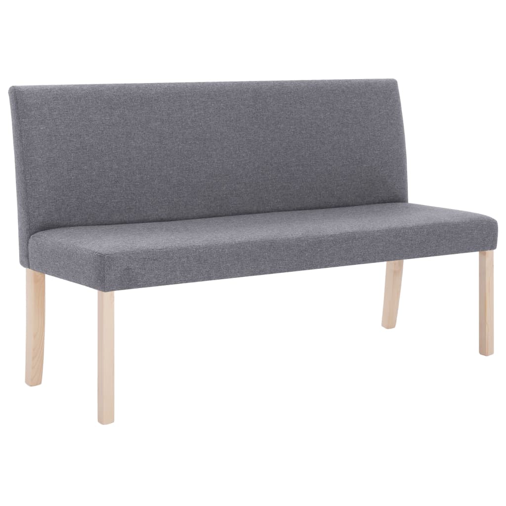 Divanetto 139,5 cm Grigio Chiaro in Poliestere