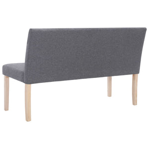 Divanetto 139,5 cm Grigio Chiaro in Poliestere