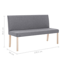 Load image into Gallery viewer, Divanetto 139,5 cm Grigio Chiaro in Poliestere