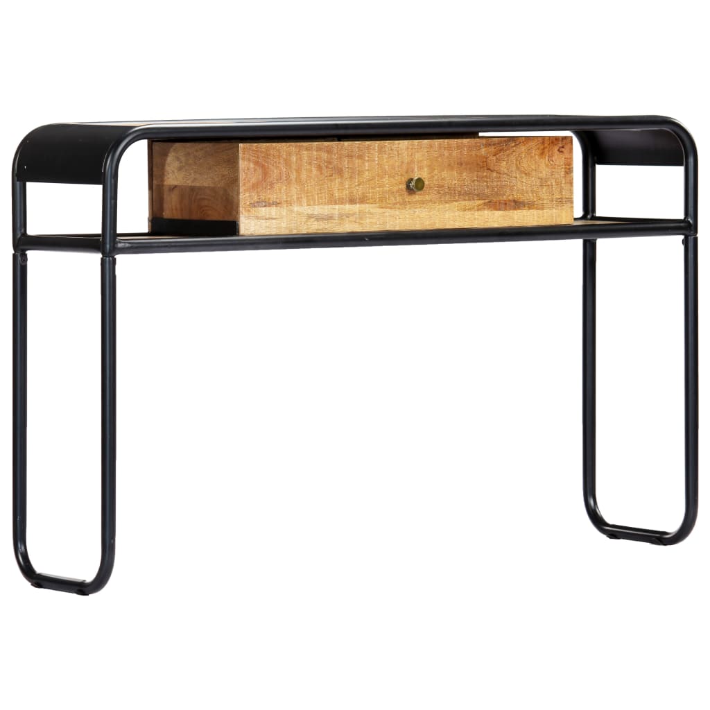 Mobiletto Consolle 118x30x75 cm in Legno Massello di Mango