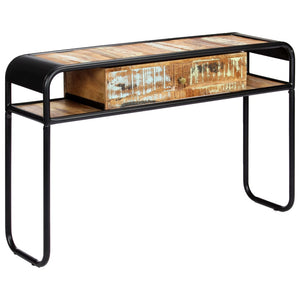 Mobiletto Consolle 118x30x75 cm in Legno Massello di Recupero