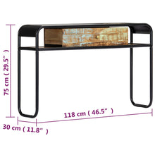 Load image into Gallery viewer, Mobiletto Consolle 118x30x75 cm in Legno Massello di Recupero