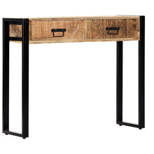 Charger l&#39;image dans la galerie, Tavolo Consolle 90x30x75 cm in Legno Massello di Mango