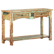 Carica l&#39;immagine nel visualizzatore di Gallery, Mobiletto Consolle 120x40x75 cm in Legno Massello di Recupero