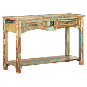 Mobiletto Consolle 120x40x75 cm in Legno Massello di Recupero
