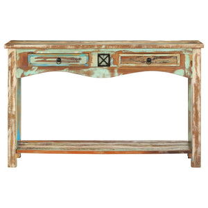 Mobiletto Consolle 120x40x75 cm in Legno Massello di Recupero