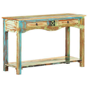 Mobiletto Consolle 120x40x75 cm in Legno Massello di Recupero