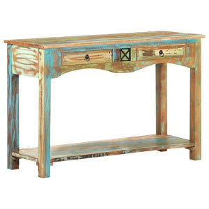 Mobiletto Consolle 120x40x75 cm in Legno Massello di Recupero