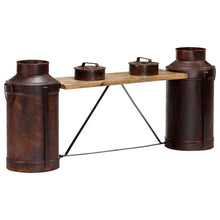 Indlæs billede til gallerivisning Panca con Fusti del Latte 150x33x64 cm Legno Massello di Mango