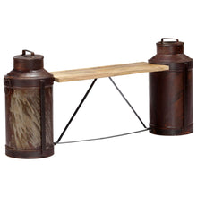 Indlæs billede til gallerivisning Panca con Fusti del Latte 150x33x64 cm Legno Massello di Mango