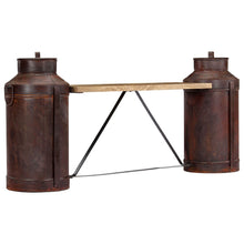 Indlæs billede til gallerivisning Panca con Fusti del Latte 150x33x64 cm Legno Massello di Mango