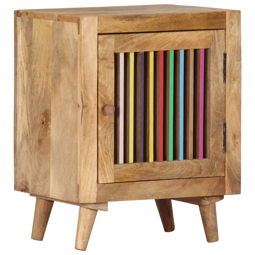 Mobiletto con anta 40x30x50 cm in Legno Massello di Mango