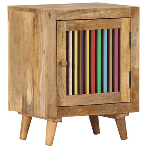 Mobiletto con anta 40x30x50 cm in Legno Massello di Mango